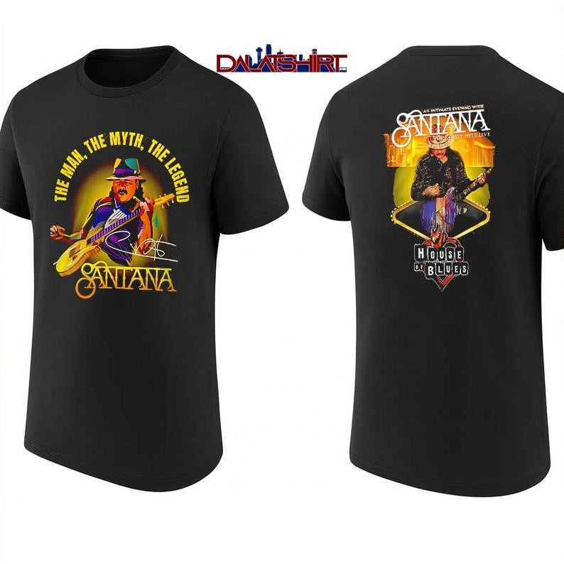 Carlos Santana 2026 Tour - Adult & Kids T-Shirts, Sweatshirts & Hoodies apparel design preview 1