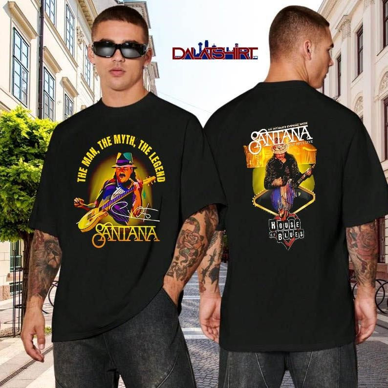 Carlos Santana 2026 Tour - Adult & Kids T-Shirts, Sweatshirts & Hoodies apparel design preview 2