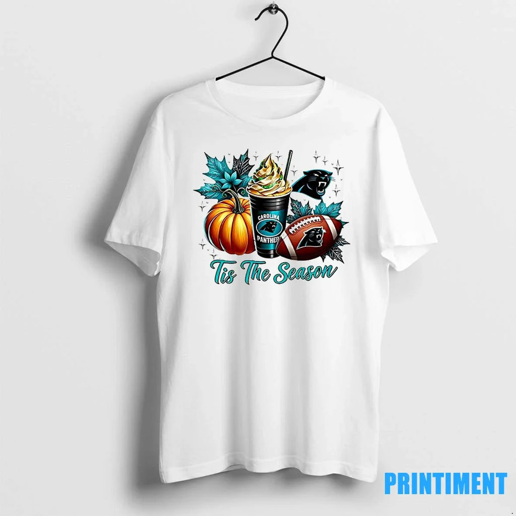 Carolina Panthers Tis The Season Halloween Sweater - Adult & Kids T-Shirts, Sweatshirts & Hoodies apparel design preview 1