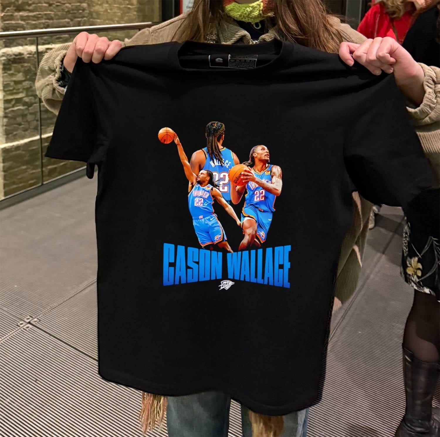 Cason Wallace Oklahoma City Thunder Basketball Player - Adult & Kids T-Shirts, Sweatshirts & Hoodies apparel design preview 2