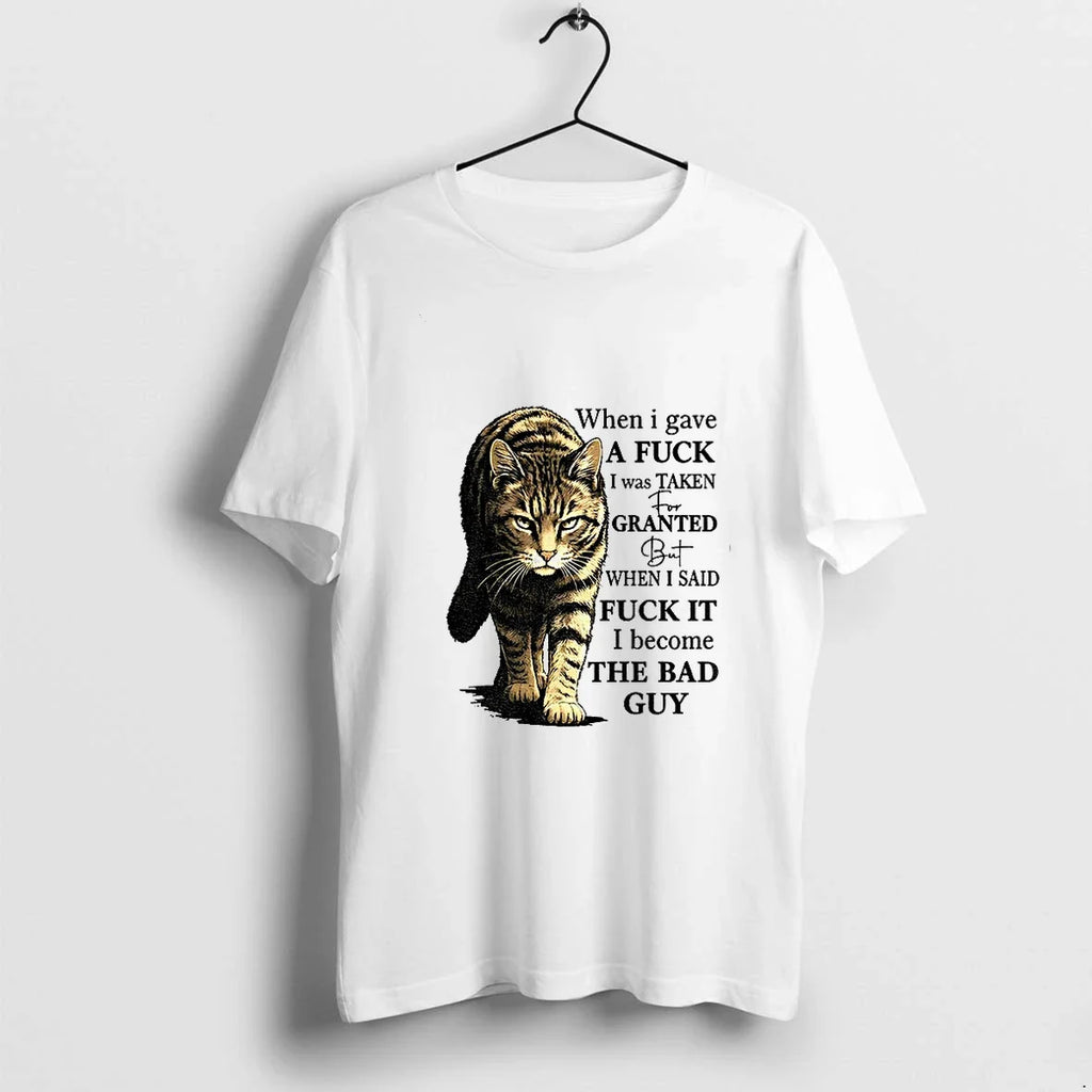 Cat When I Gave A Fuck Was Taken For Granted But Said - Adult & Kids T-Shirts, Sweatshirts & Hoodies apparel design preview 1