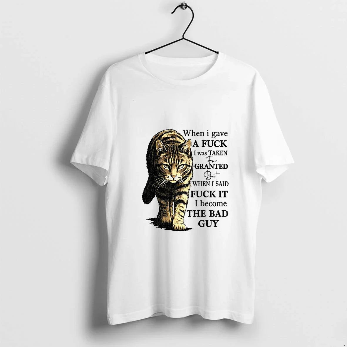 Cat When I Gave A Fuck Was Taken For Granted But Said - Adult & Kids T-Shirts, Sweatshirts & Hoodies apparel design preview 1