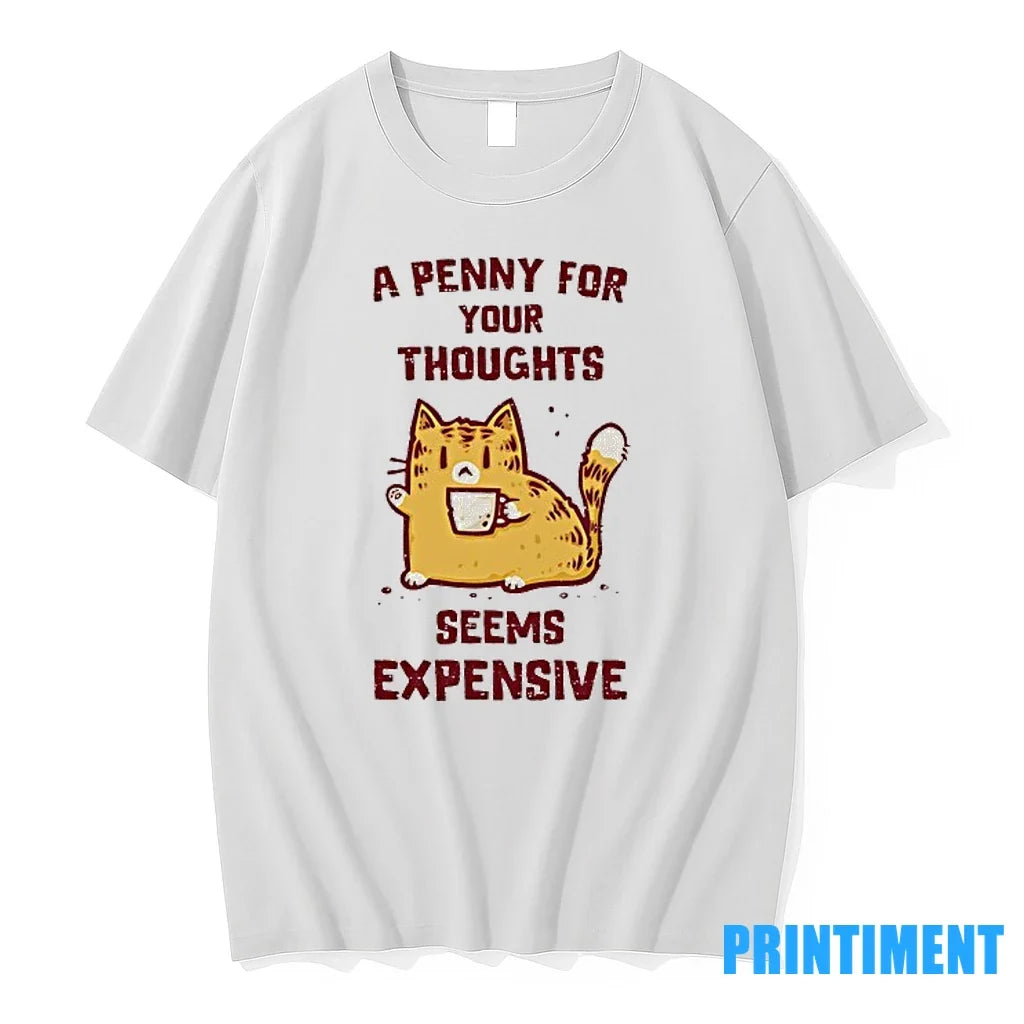 Cat A Penny For Your Thoughts Seems Expensive Sweater - Adult & Kids T-Shirts, Sweatshirts & Hoodies apparel design preview 1