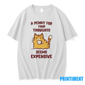 Cat A Penny For Your Thoughts Seems Expensive Sweater - Adult & Kids T-Shirts, Sweatshirts & Hoodies apparel design preview 1
