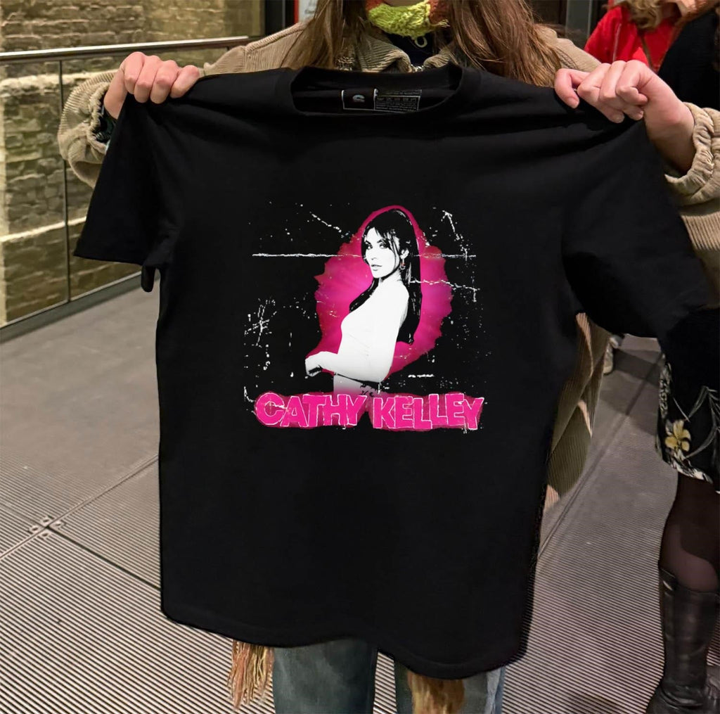 Cathy Kelley Pink Glow Black And White Portrait - Adult & Kids T-Shirts, Sweatshirts & Hoodies apparel design preview 2