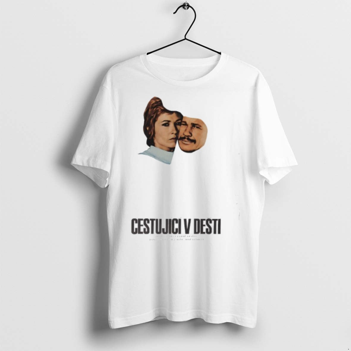Cestujici V Desti Rider On The Rain - Adult & Kids T-Shirts, Sweatshirts & Hoodies apparel design preview 1