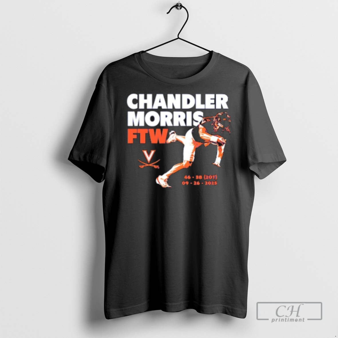 Chandler Morris Moment Ftw Virginia Cavaliers - Adult & Kids T-Shirts, Sweatshirts & Hoodies apparel design preview 1