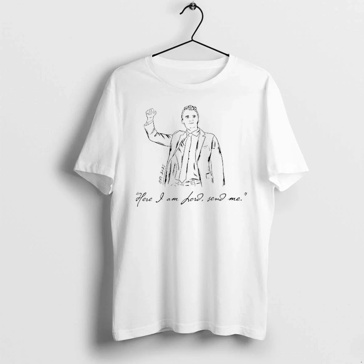 Charlie Kirk Here I Am Lord Send Me 1993 2025 Sweater - Adult & Kids T-Shirts, Sweatshirts & Hoodies apparel design preview 1