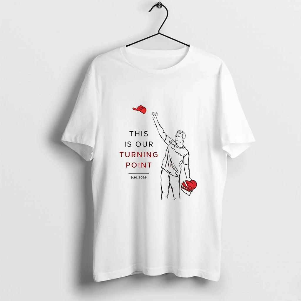 Charlie Kirk This Is Our Turning Point Sweater - Adult & Kids T-Shirts, Sweatshirts & Hoodies apparel design preview 1