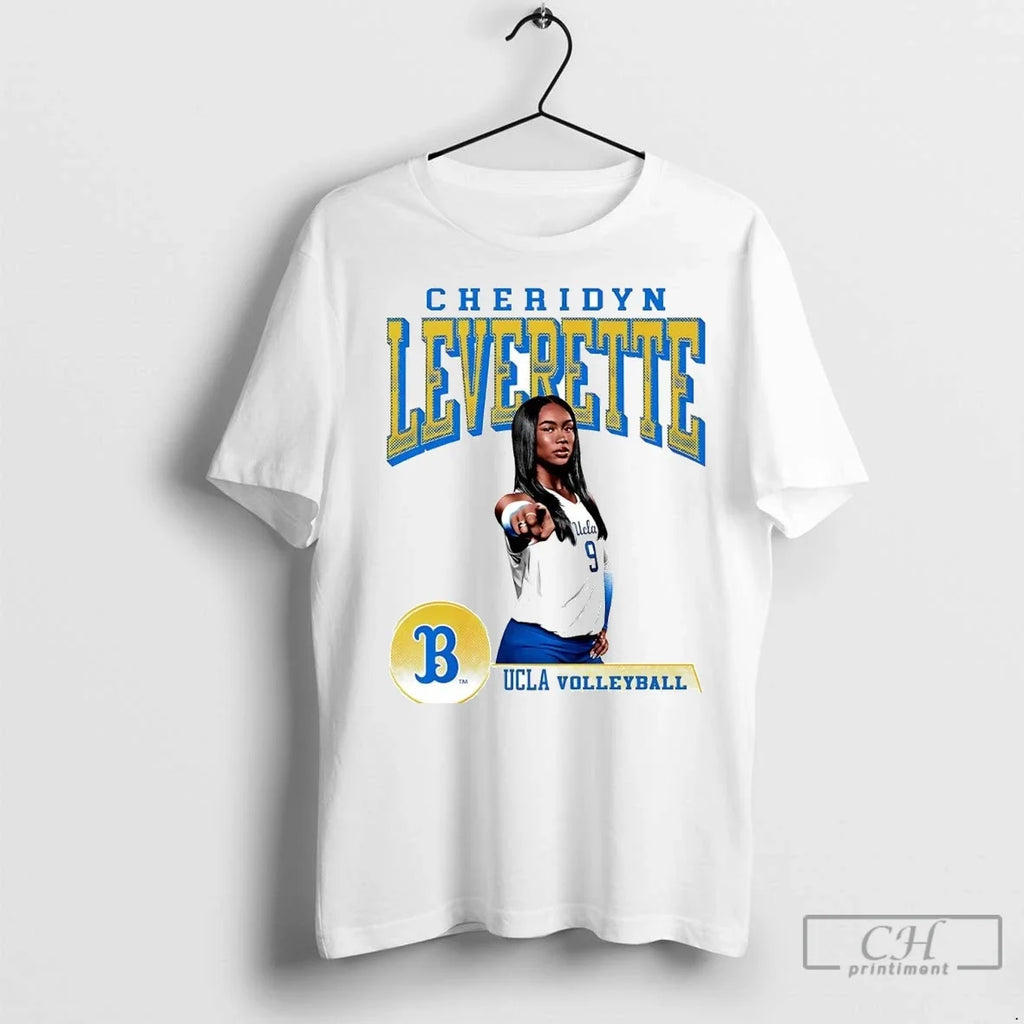 Cheridyn Leverette Cartoon Portrait Ucla Volleyball - Adult & Kids T-Shirts, Sweatshirts & Hoodies apparel design preview 1