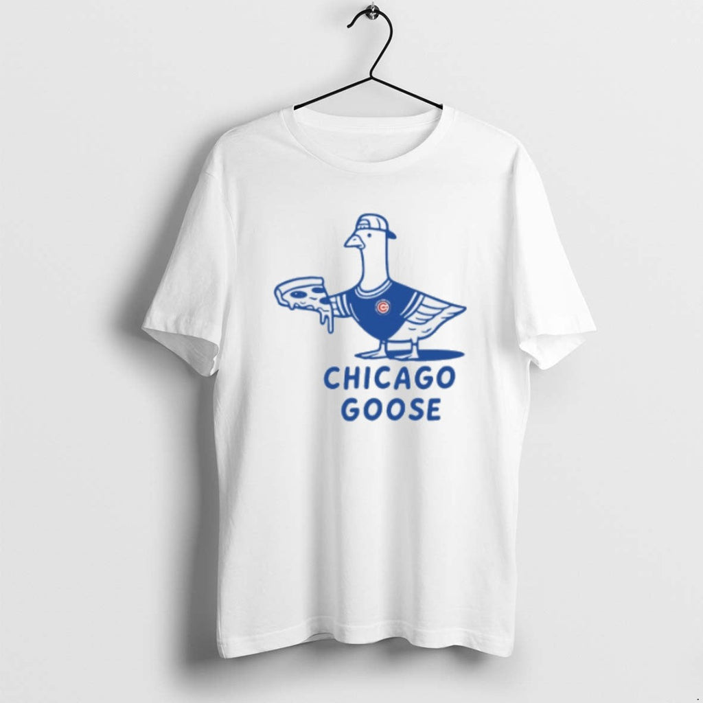 Chicago Cubs Goose Eat Pizza - Adult & Kids T-Shirts, Sweatshirts & Hoodies apparel design preview 1
