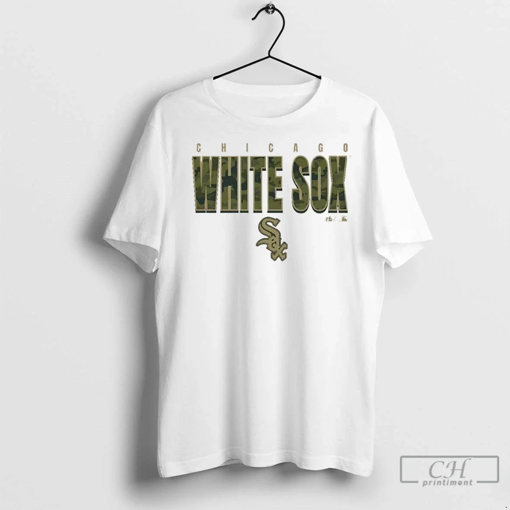 Chicago White Sox Camo Mlb Postseason 2025 - Adult & Kids T-Shirts, Sweatshirts & Hoodies apparel design preview 1