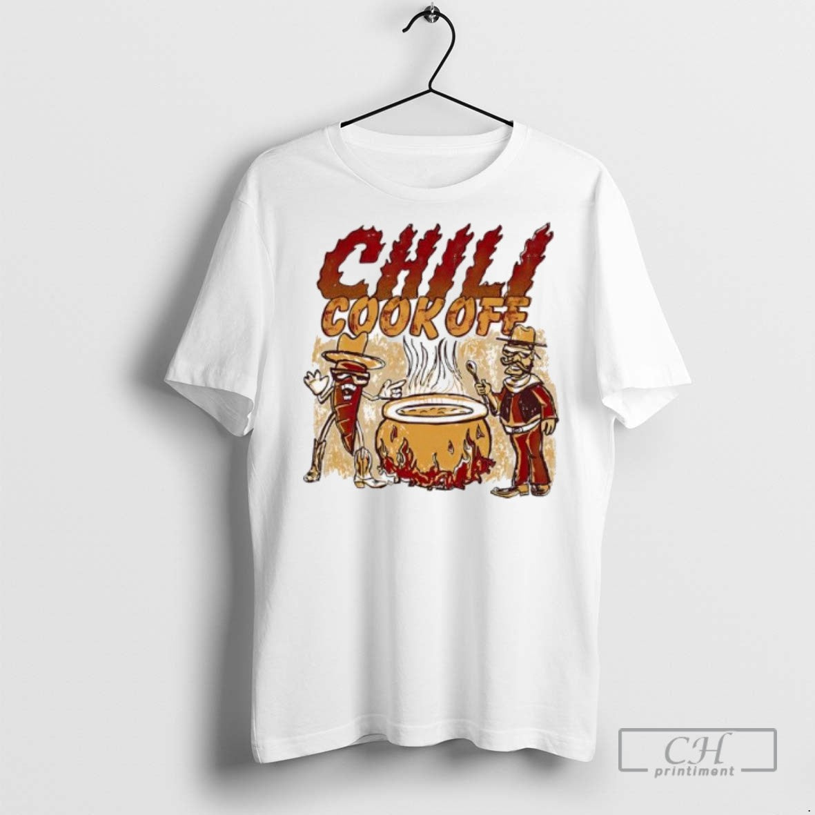 Chili Cookoff Fire Graphic - Adult & Kids T-Shirts, Sweatshirts & Hoodies apparel design preview 1