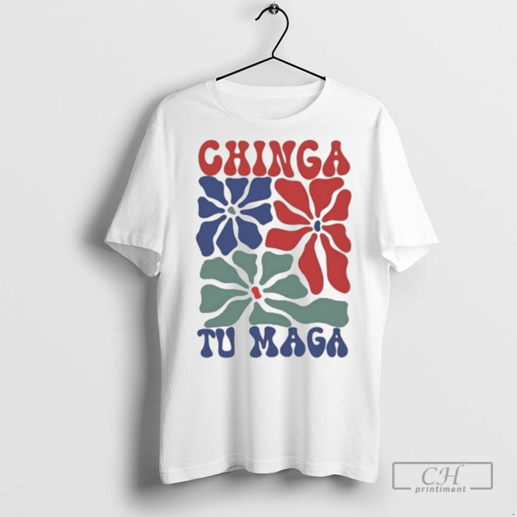 Chinga Tu Maga Floral - Adult & Kids T-Shirts, Sweatshirts & Hoodies apparel design preview 1