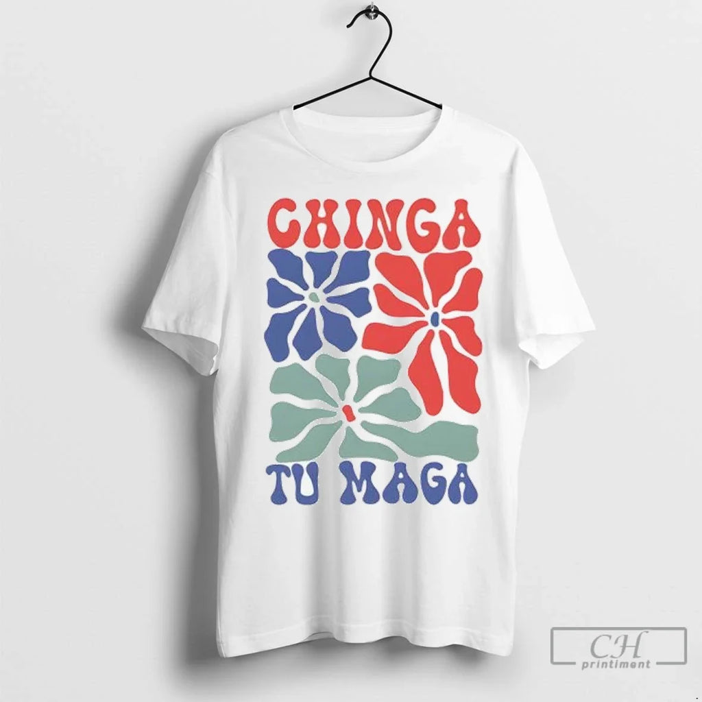 Chinga Tu Maga Flower - Adult & Kids T-Shirts, Sweatshirts & Hoodies apparel design preview 1