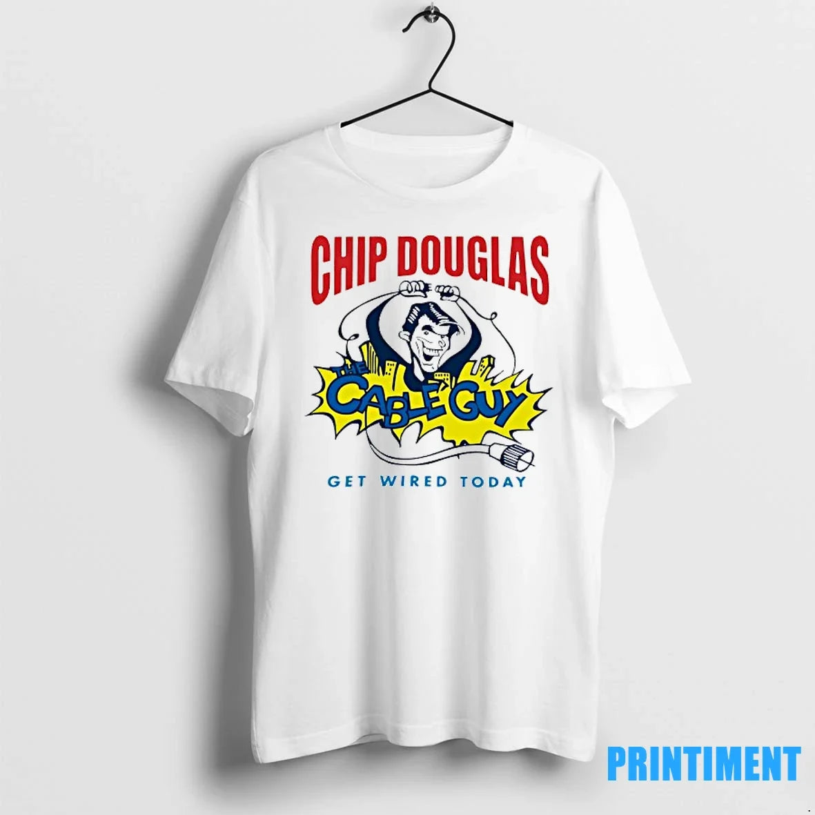 Chip Douglas The Cable Guy Get Wired Today Sweater - Adult & Kids T-Shirts, Sweatshirts & Hoodies apparel design preview 1