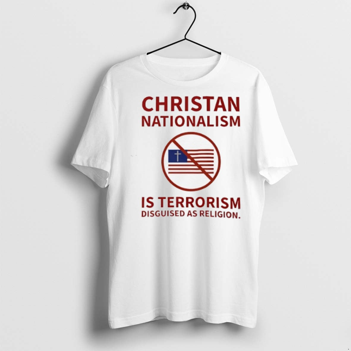Christan Nationalism Is Terrorism Disguised As - Adult & Kids T-Shirts, Sweatshirts & Hoodies apparel design preview 1