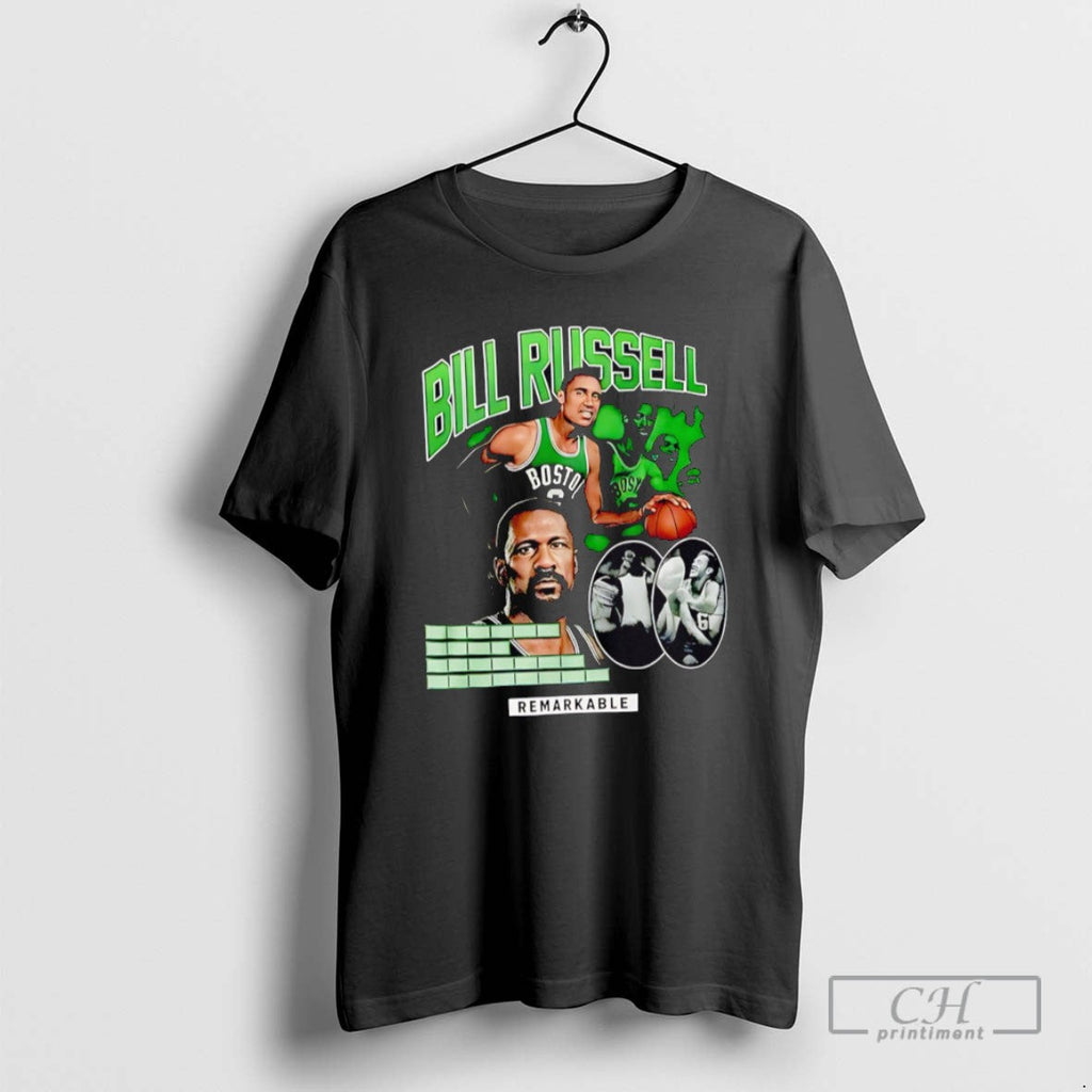 Christian Gonzalez Bill Russell Boston Celtics - Adult & Kids T-Shirts, Sweatshirts & Hoodies apparel design preview 1
