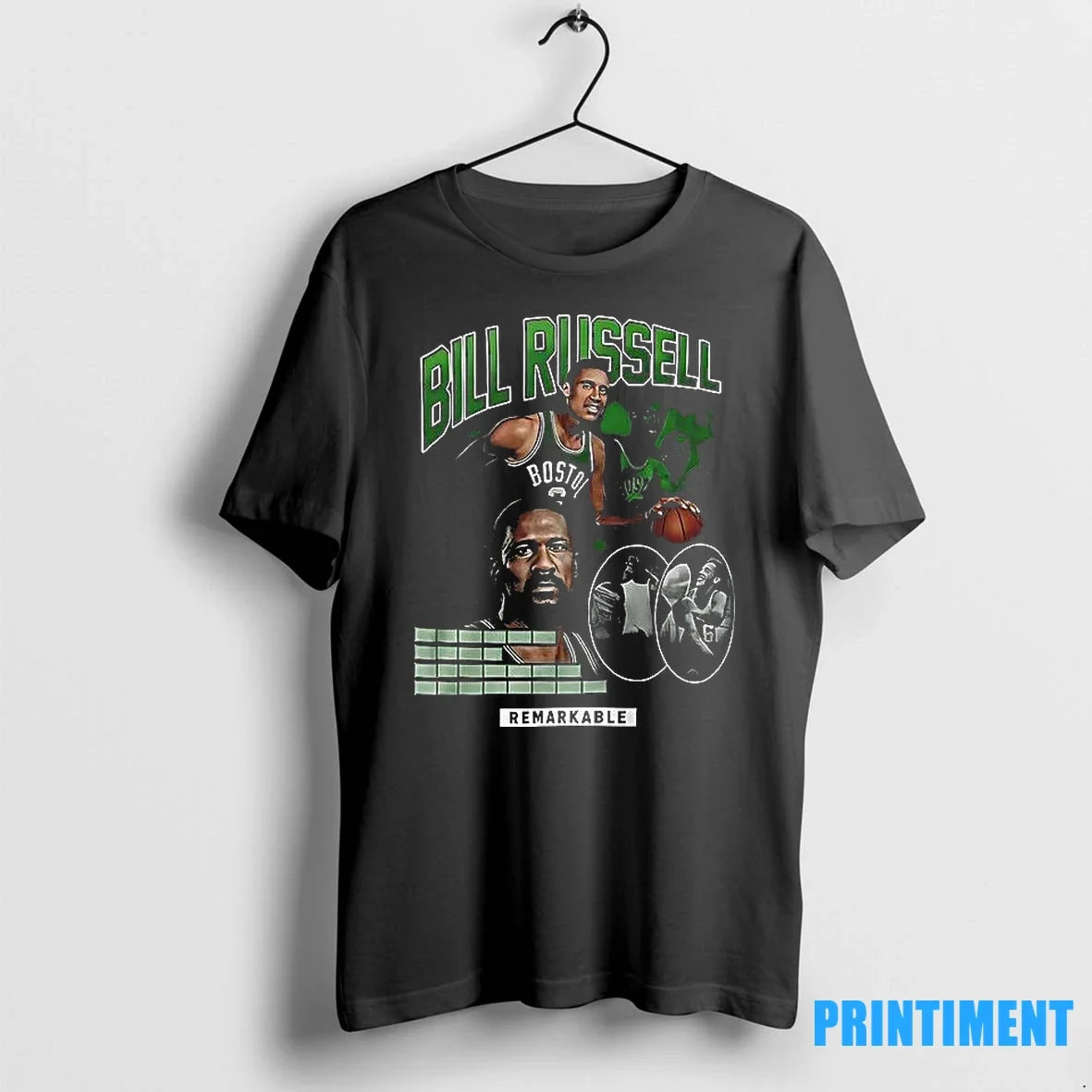 Christian Gonzalez Bill Russell Boston Celtics - Adult & Kids T-Shirts, Sweatshirts & Hoodies apparel design preview 1