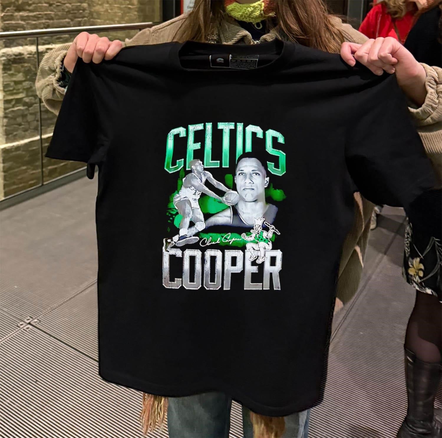 Chuck Cooper Boston Celtics NBA Legend Vintage - Adult & Kids T-Shirts, Sweatshirts & Hoodies apparel design preview 2