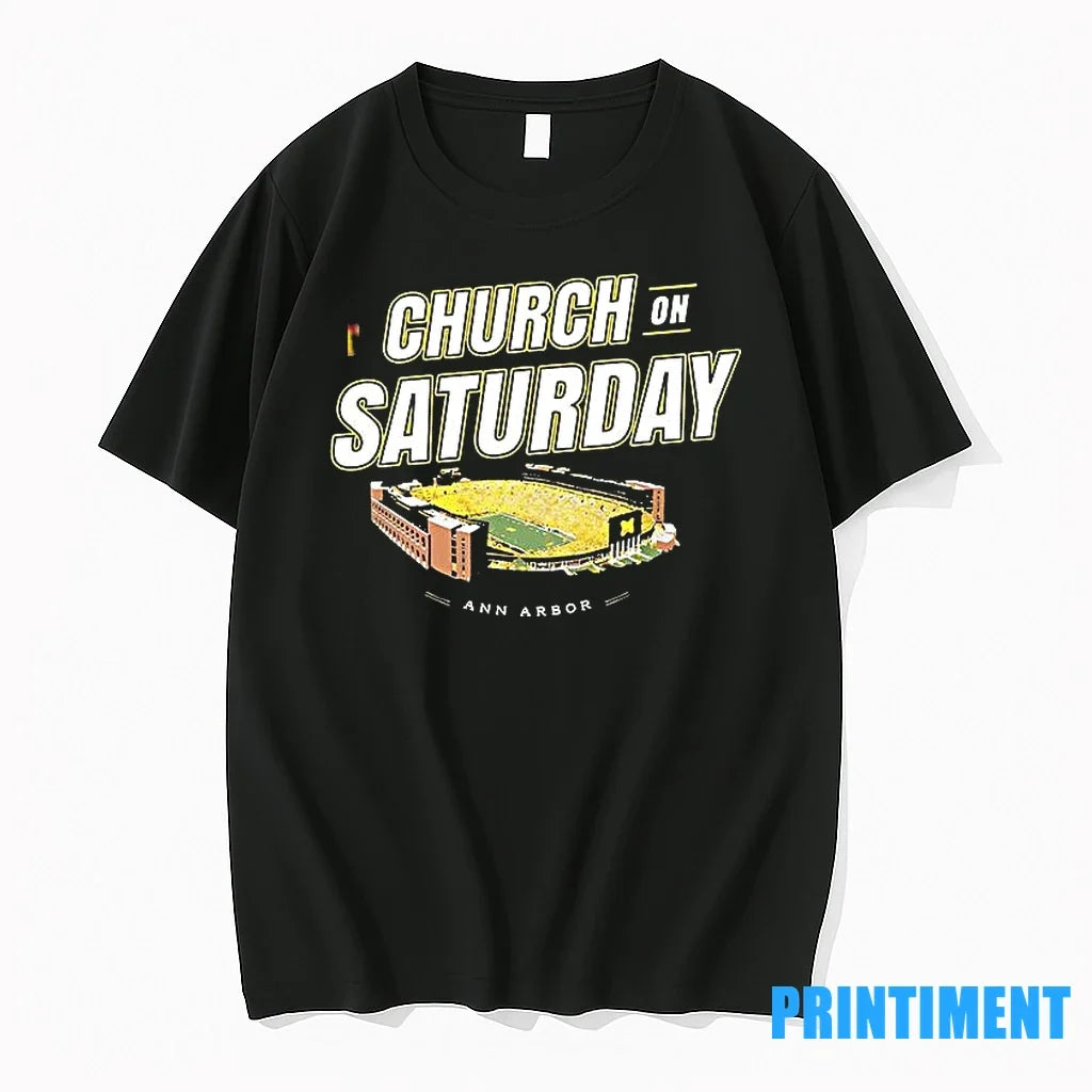 Church On Saturday Michigan Football Sweater - Adult & Kids T-Shirts, Sweatshirts & Hoodies apparel design preview 1