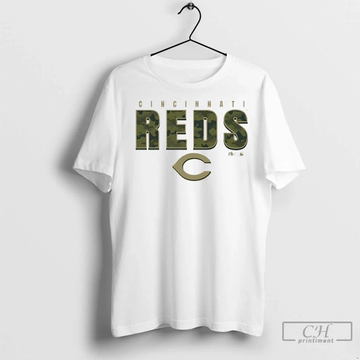 Cincinnati Reds Camo Mlb Postseason 2025 - Adult & Kids T-Shirts, Sweatshirts & Hoodies apparel design preview 1