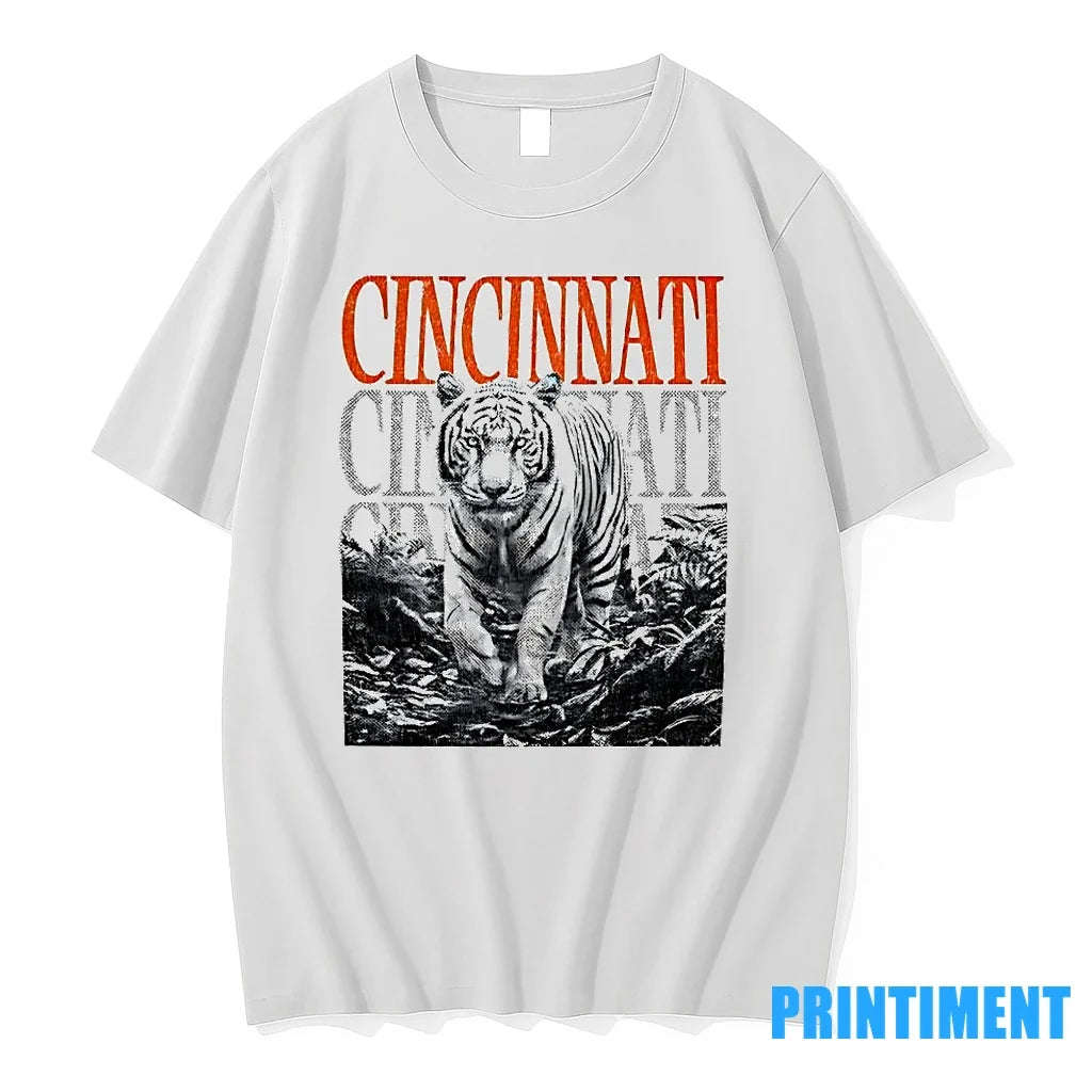Cincinnati White Tiger Vintage Sweater - Adult & Kids T-Shirts, Sweatshirts & Hoodies apparel design preview 1