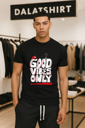 Cincy Good Vibes Only Baseball Smiley Face Fireworks - Adult & Kids T-Shirts, Sweatshirts & Hoodies apparel design preview 1