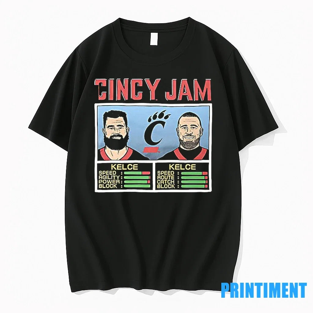 Cincy Jam Kelce And Sweater - Adult & Kids T-Shirts, Sweatshirts & Hoodies apparel design preview 1
