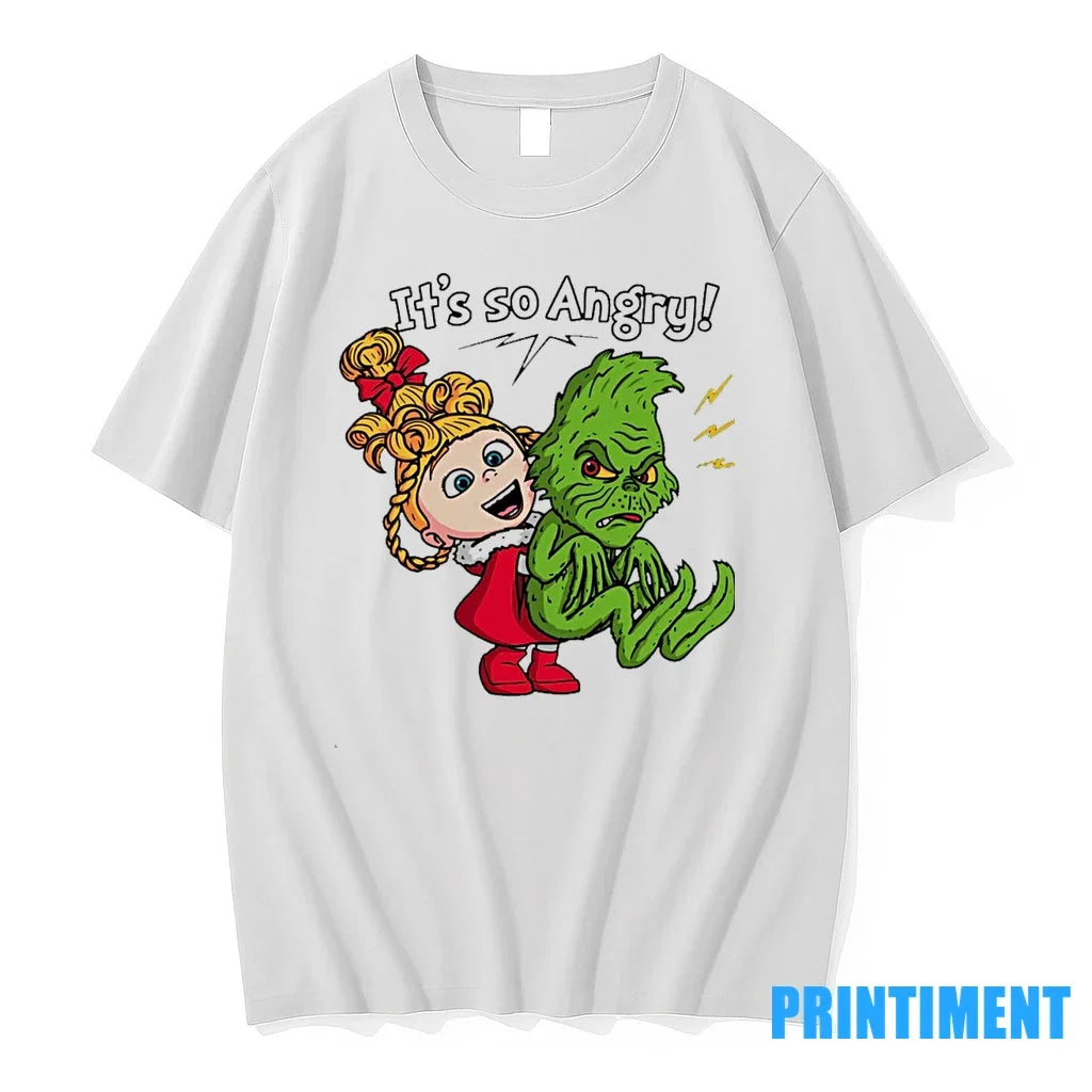 Cindy Lou Who And The Grinch Its So Angry Christmas - Adult & Kids T-Shirts, Sweatshirts & Hoodies apparel design preview 1
