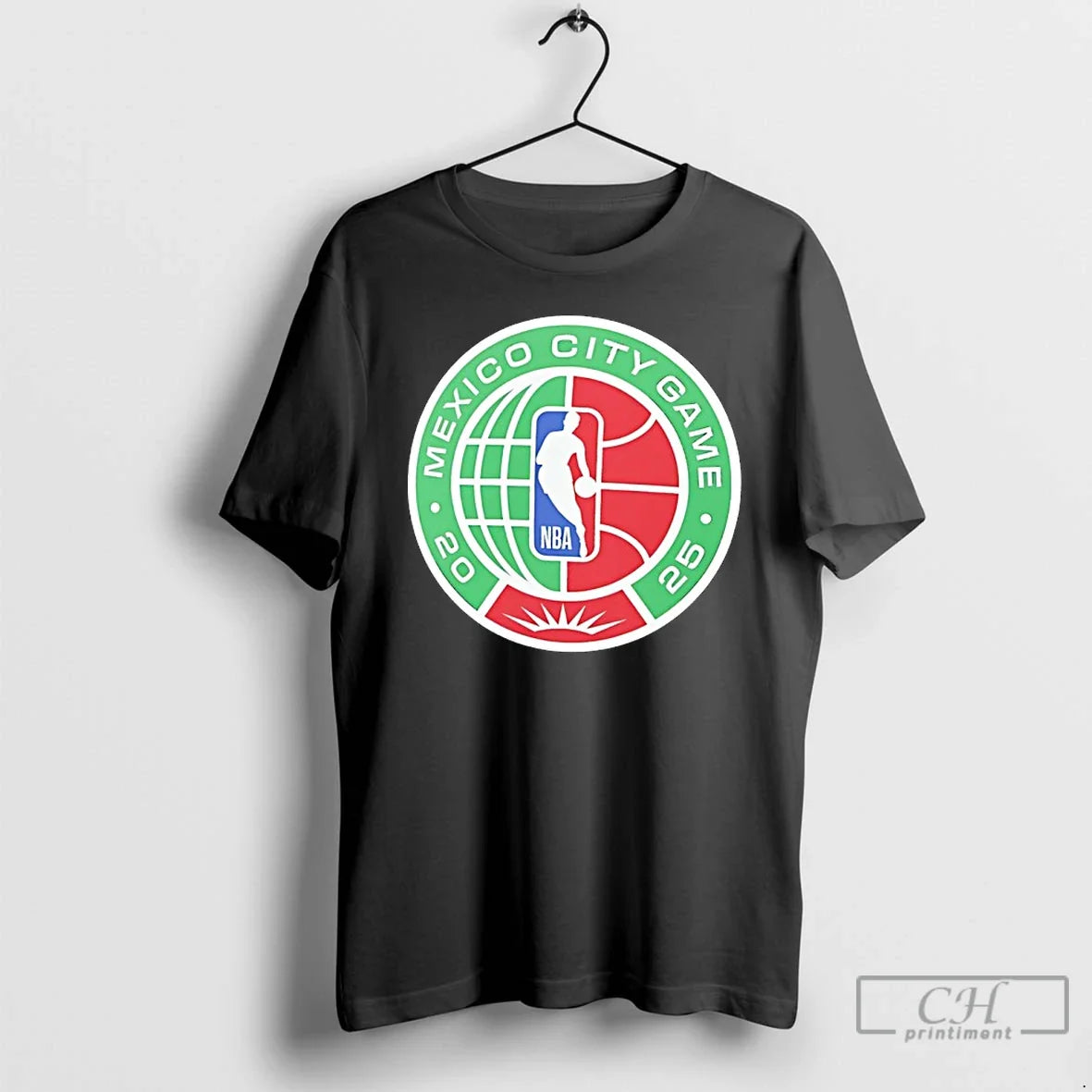Classic 2025 Nba Mexico City Game - Adult & Kids T-Shirts, Sweatshirts & Hoodies apparel design preview 1