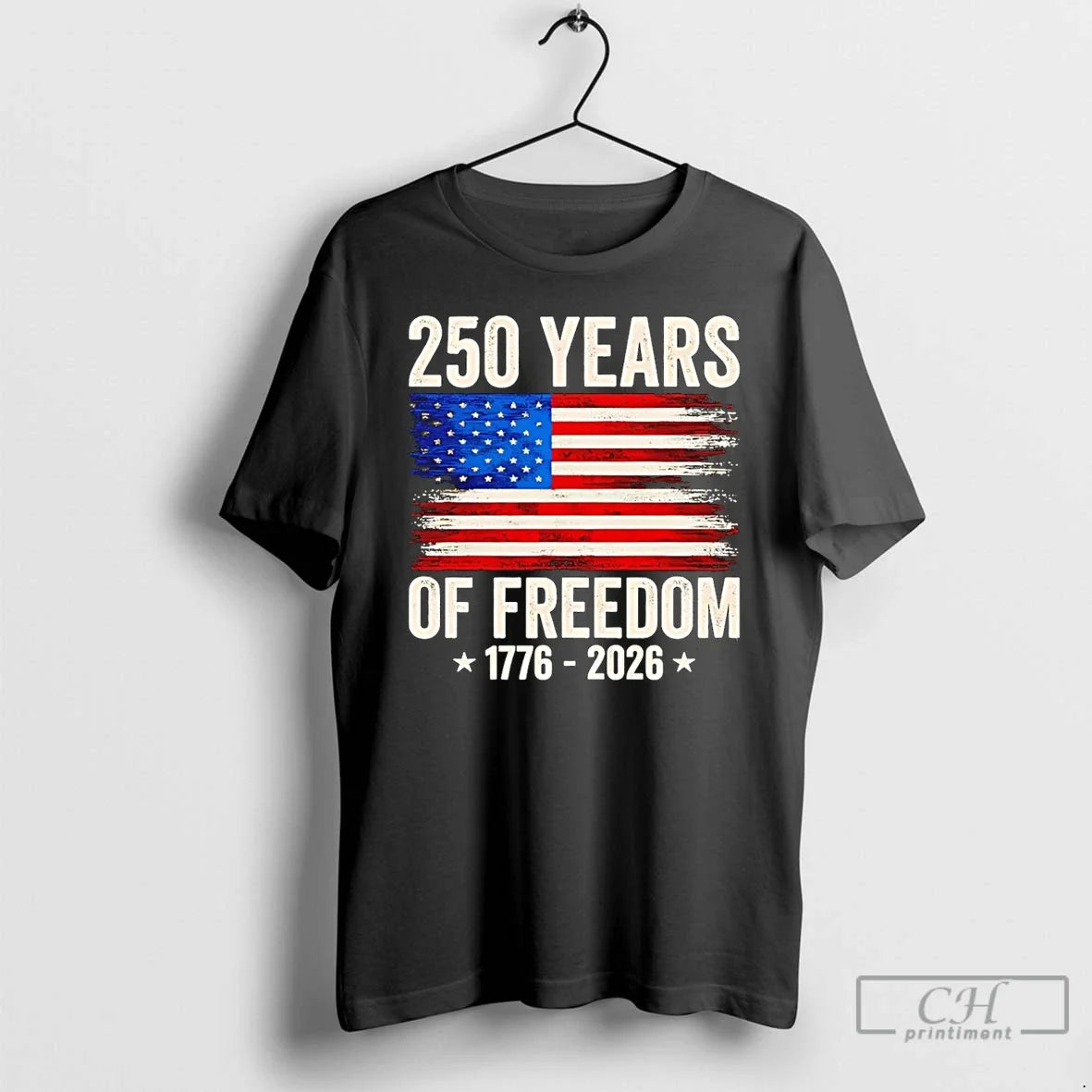 Classic 250 Years Of Freedom 1776 2026 Usa Flag - Adult & Kids T-Shirts, Sweatshirts & Hoodies apparel design preview 1