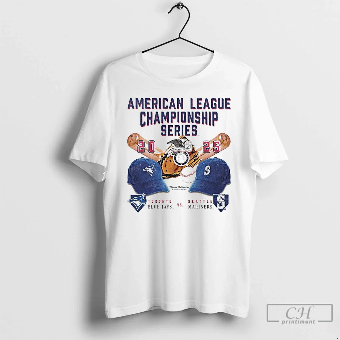 Classic Alcs 2025 Toronto Blue Jays Vs Seattle - Adult & Kids T-Shirts, Sweatshirts & Hoodies apparel design preview 1