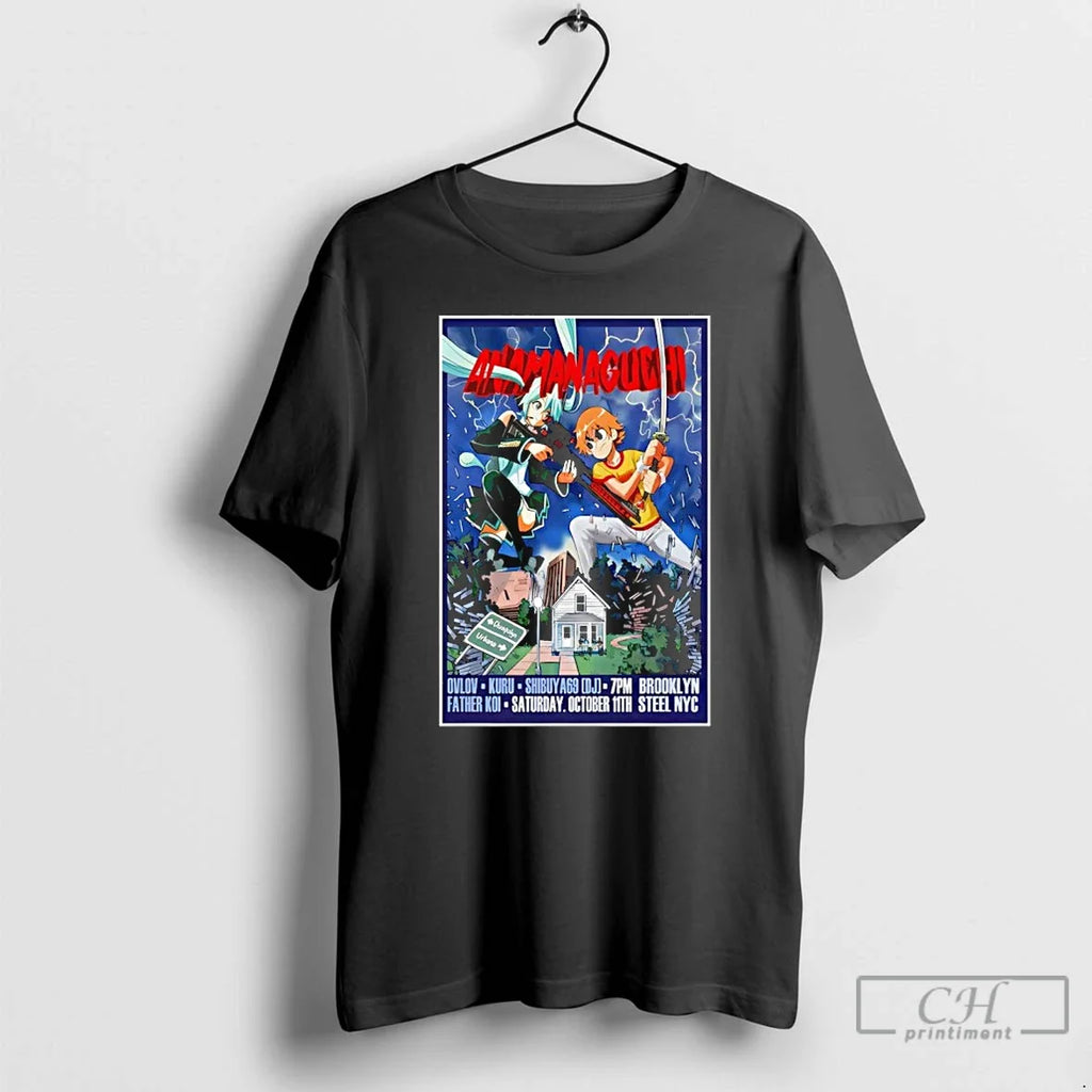 Classic Anamanaguchi Brooklyn Ny October 11 2025 Show - Adult & Kids T-Shirts, Sweatshirts & Hoodies apparel design preview 1