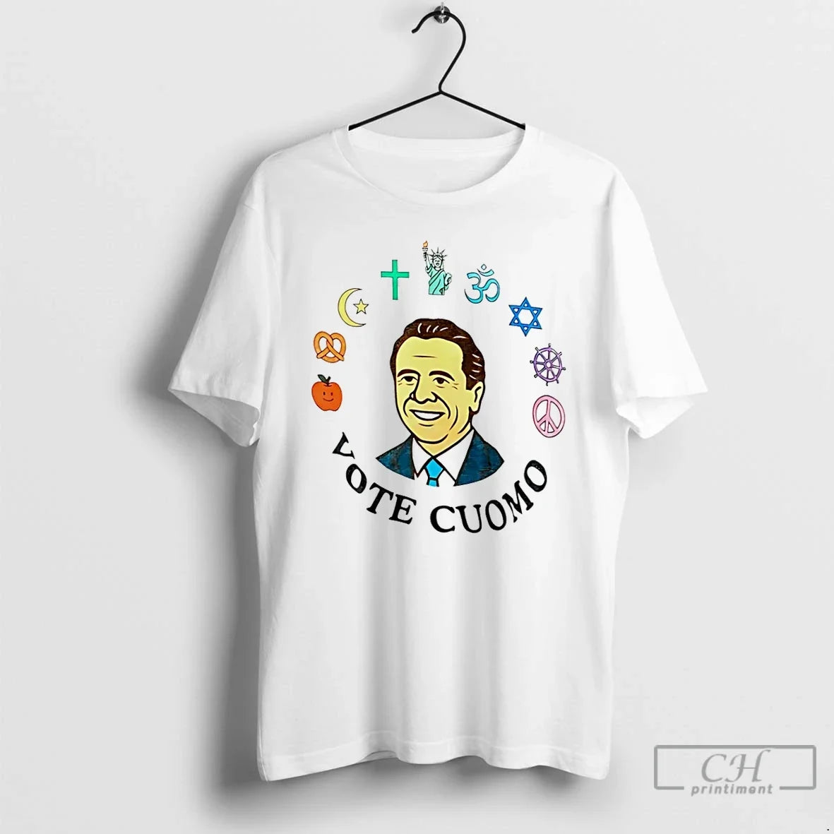 Classic Andrew Cuomo Vote Cartoon - Adult & Kids T-Shirts, Sweatshirts & Hoodies apparel design preview 1