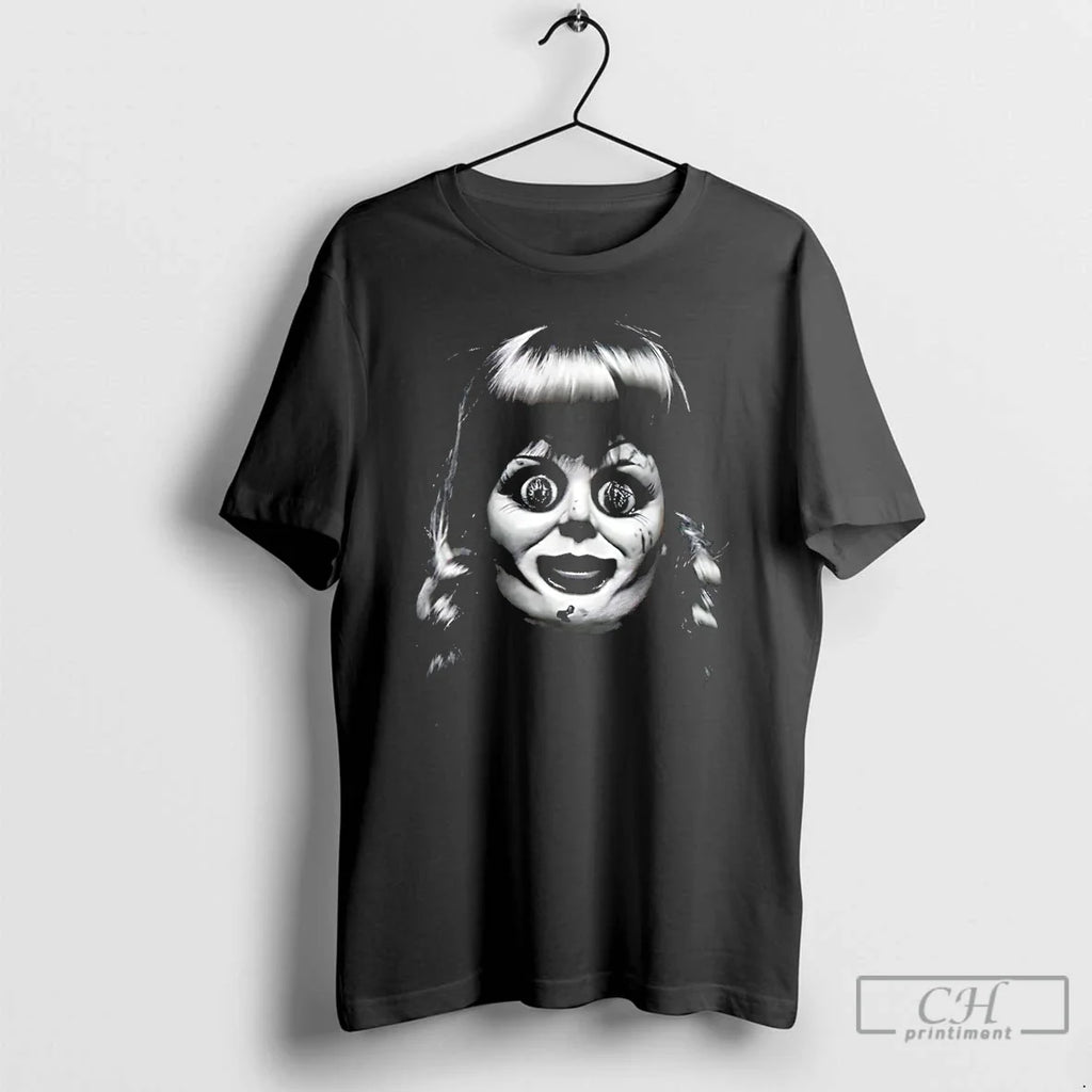 Classic Annabelle Horror Character Big Face Halloween - Adult & Kids T-Shirts, Sweatshirts & Hoodies apparel design preview 1