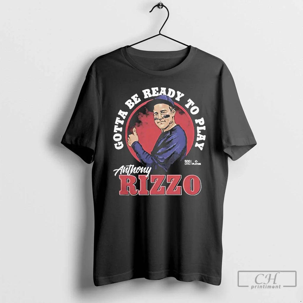 Classic Anthony Rizzo Chicago Cubs Ready To Play W - Adult & Kids T-Shirts, Sweatshirts & Hoodies apparel design preview 1