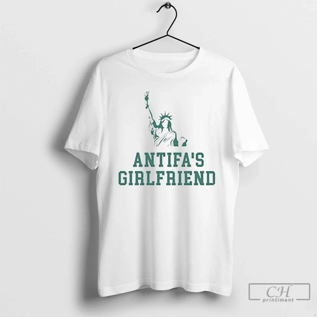 Classic Antifas Girlfriend Statue Of Liberty Mens - Adult & Kids T-Shirts, Sweatshirts & Hoodies apparel design preview 1
