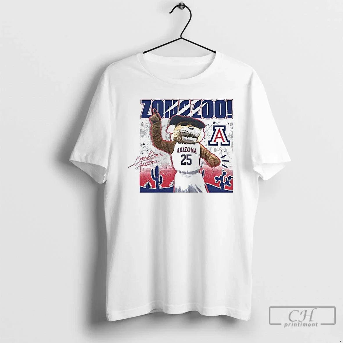 Classic Arizona Zonazoo Wilbur Wildcats Mens White - Adult & Kids T-Shirts, Sweatshirts & Hoodies apparel design preview 1