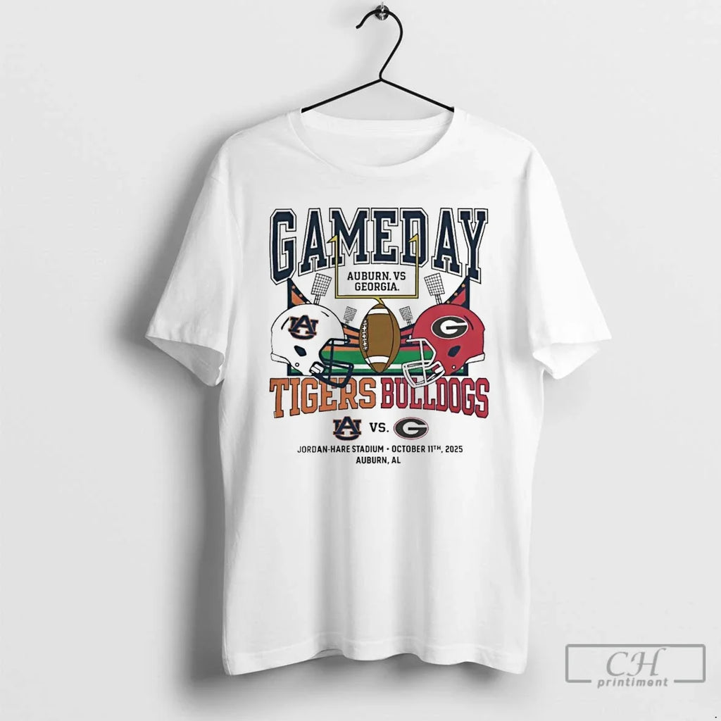Classic Auburn Tigers Vs Georgia Bulldogs 2025 - Adult & Kids T-Shirts, Sweatshirts & Hoodies apparel design preview 1