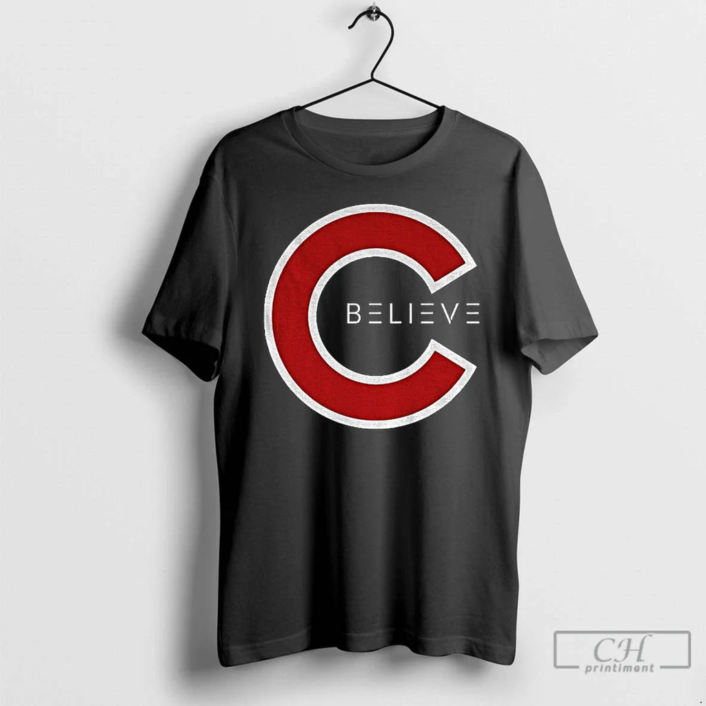 Classic Believe Chicago Cubs Logo Parody 2025 - Adult & Kids T-Shirts, Sweatshirts & Hoodies apparel design preview 1