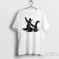 Classic Bigfoot Riding Nessie Mystical Creatures - Adult & Kids T-Shirts, Sweatshirts & Hoodies apparel design preview 1