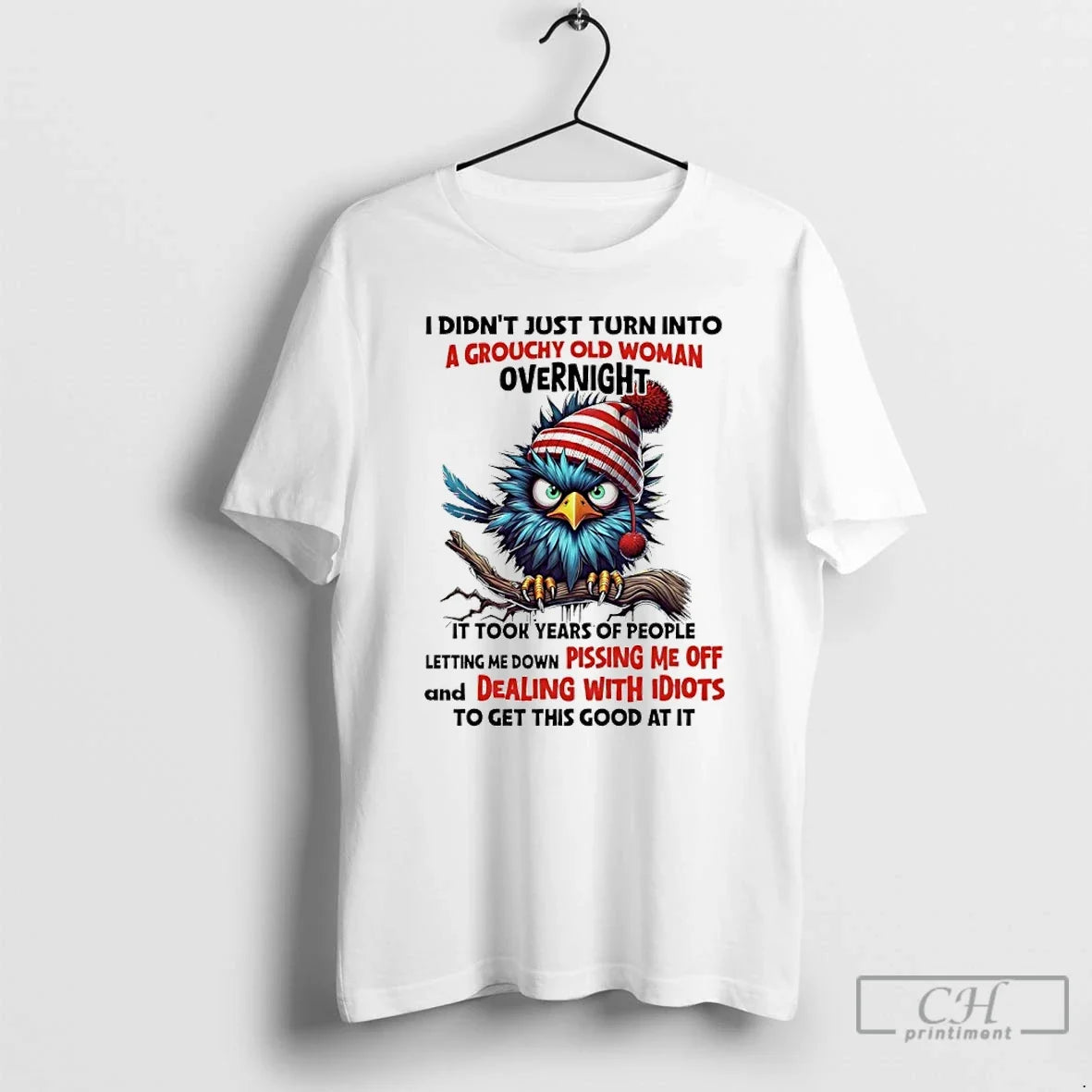 Classic Birds Christmas I Didnt Just Turn Into A - Adult & Kids T-Shirts, Sweatshirts & Hoodies apparel design preview 1