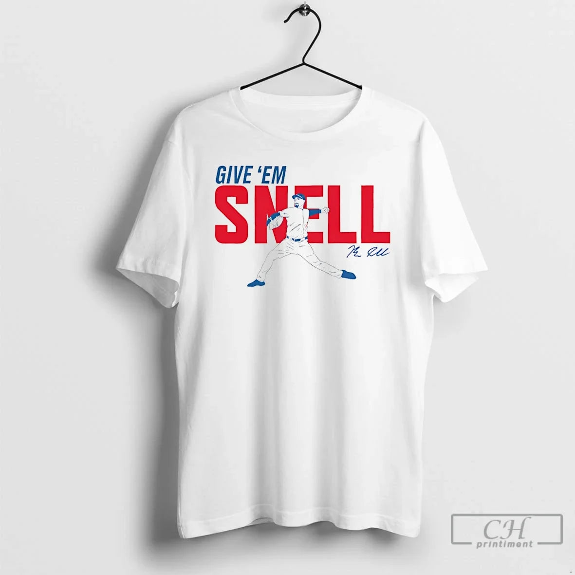 Classic Blake Snell Los Angeles Dodgers Give Em Swing - Adult & Kids T-Shirts, Sweatshirts & Hoodies apparel design preview 1