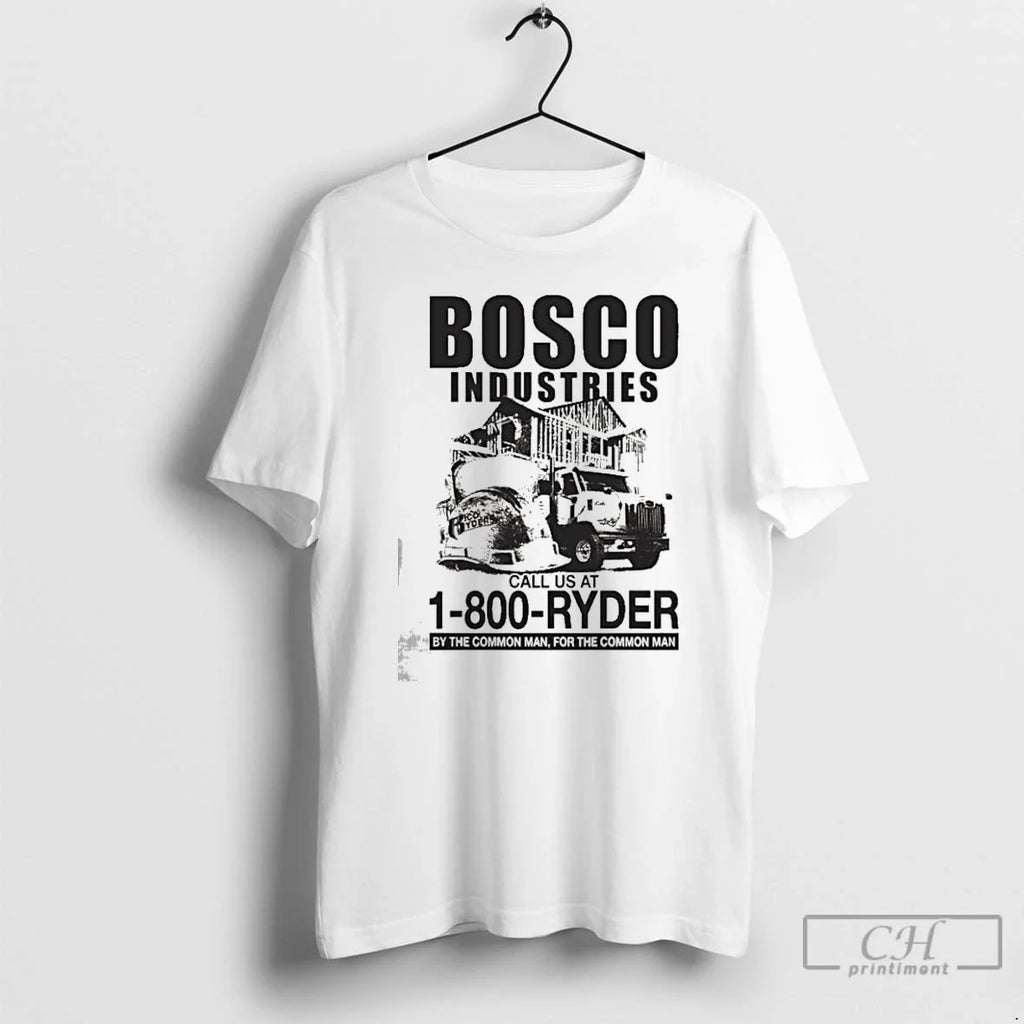 Classic Bosco Industries Call Us At Ryder By The - Adult & Kids T-Shirts, Sweatshirts & Hoodies apparel design preview 1