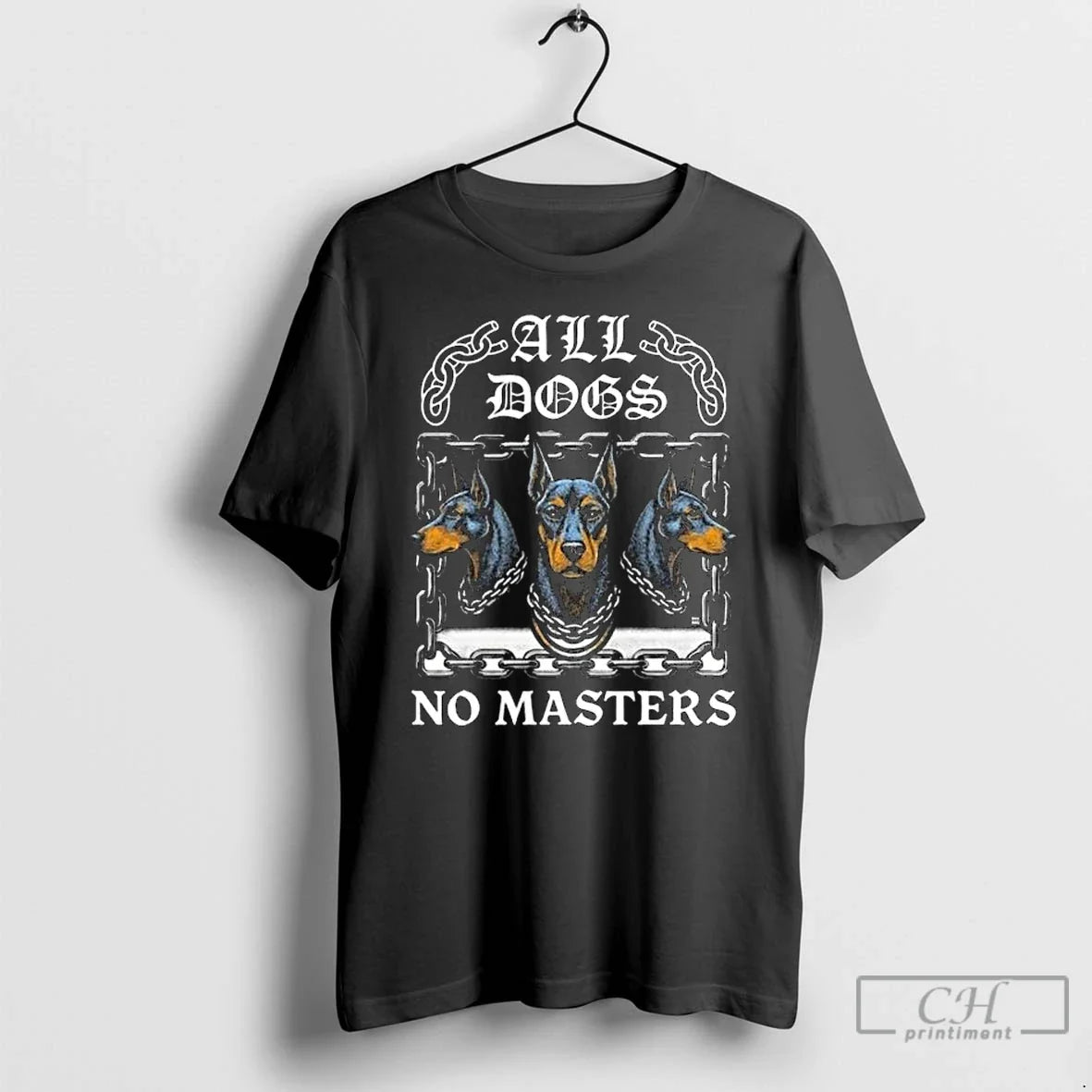 Classic Boss Dog All Dogs No Masters Long Sleve - Adult & Kids T-Shirts, Sweatshirts & Hoodies apparel design preview 1