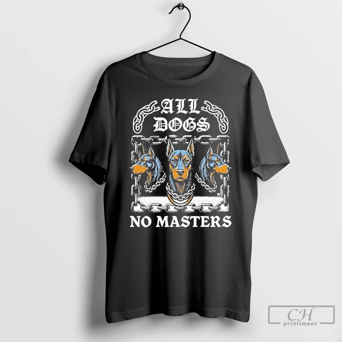 Classic Boss Dog All Dogs No Masters New - Adult & Kids T-Shirts, Sweatshirts & Hoodies apparel design preview 1