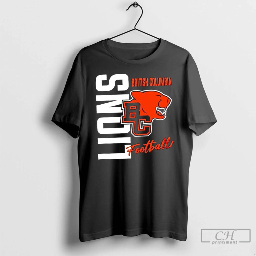 Classic British Columbia Lions Football Logo 2 Sided - Adult & Kids T-Shirts, Sweatshirts & Hoodies apparel design preview 1