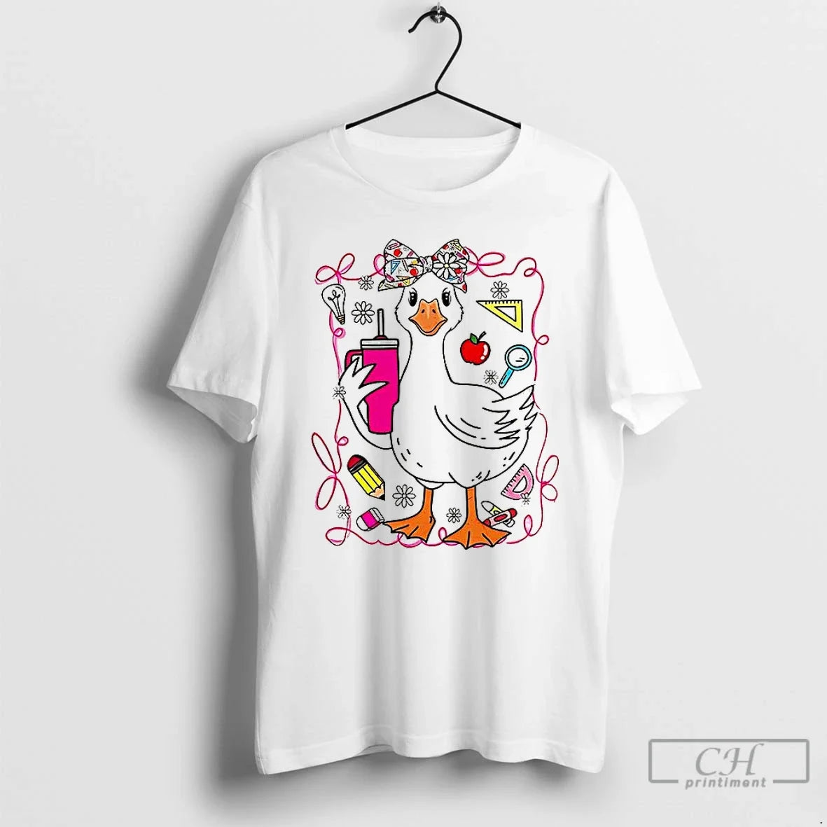 Classic Brooke And Bear Back To School Goose - Adult & Kids T-Shirts, Sweatshirts & Hoodies apparel design preview 1