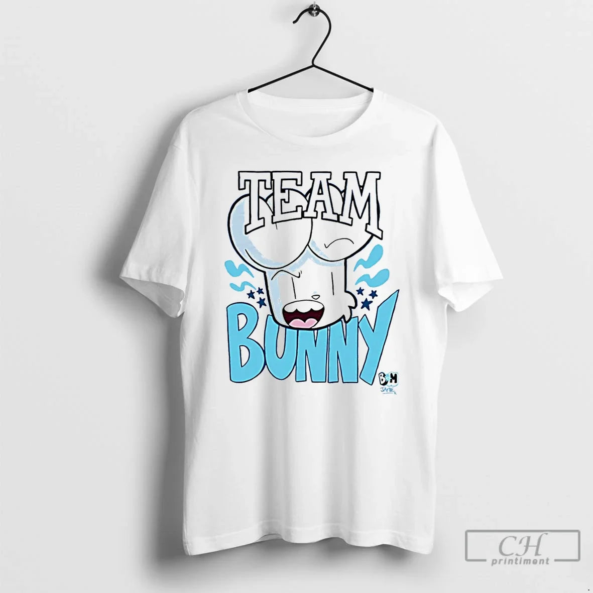Classic Bunny Vs Monkey Team Cartoon - Adult & Kids T-Shirts, Sweatshirts & Hoodies apparel design preview 1